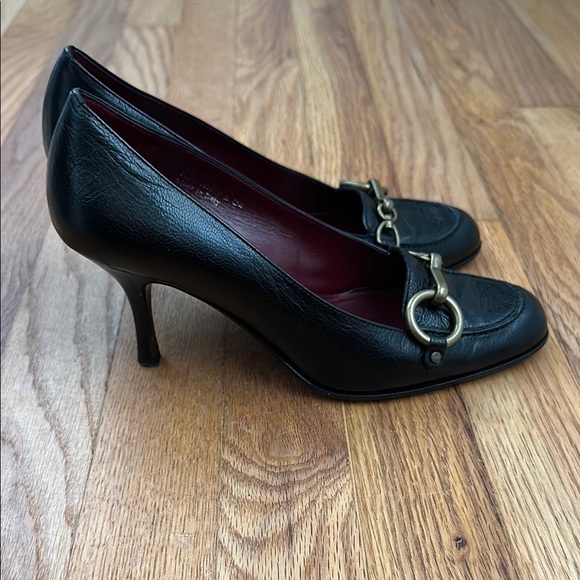 Coach Aubrey Black Leather Heels - Picture 4 of 12